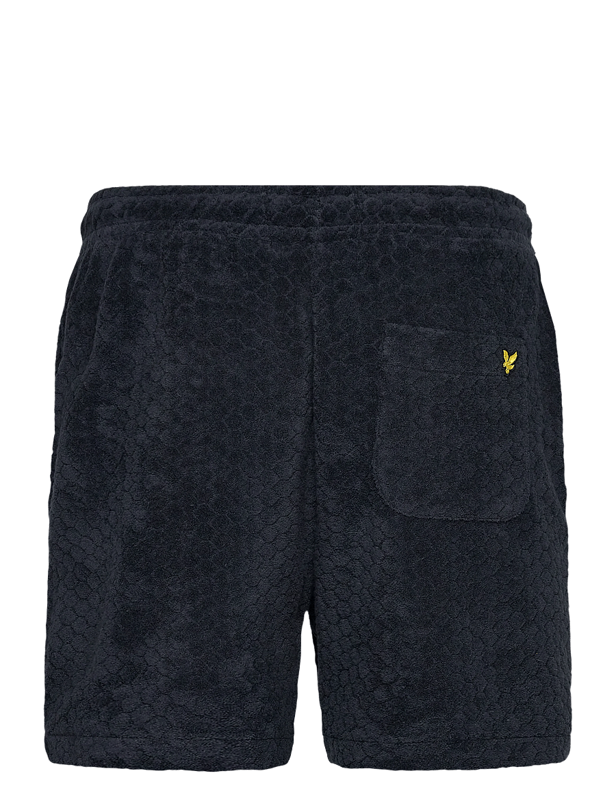 Lyle & Scott - Honeycomb Towelling Short - sweatshorts - dark navy - 2