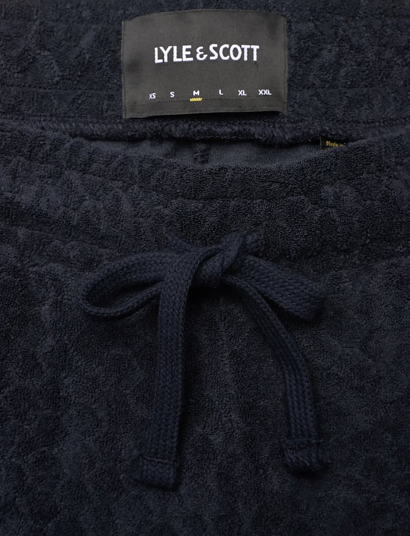 Lyle & Scott - Honeycomb Towelling Short - lühikesed dressipüksid - dark navy - 3