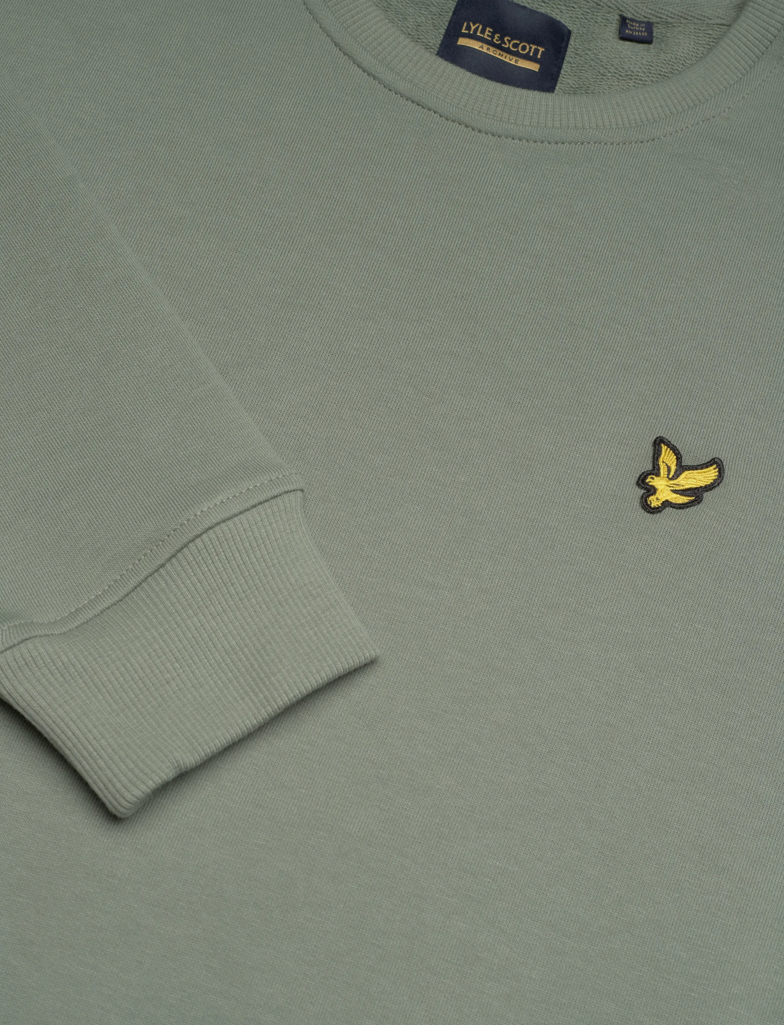 Lyle & Scott - Crew Neck Sweatshirt - sweatshirts & hoodies - green mercurial - 2