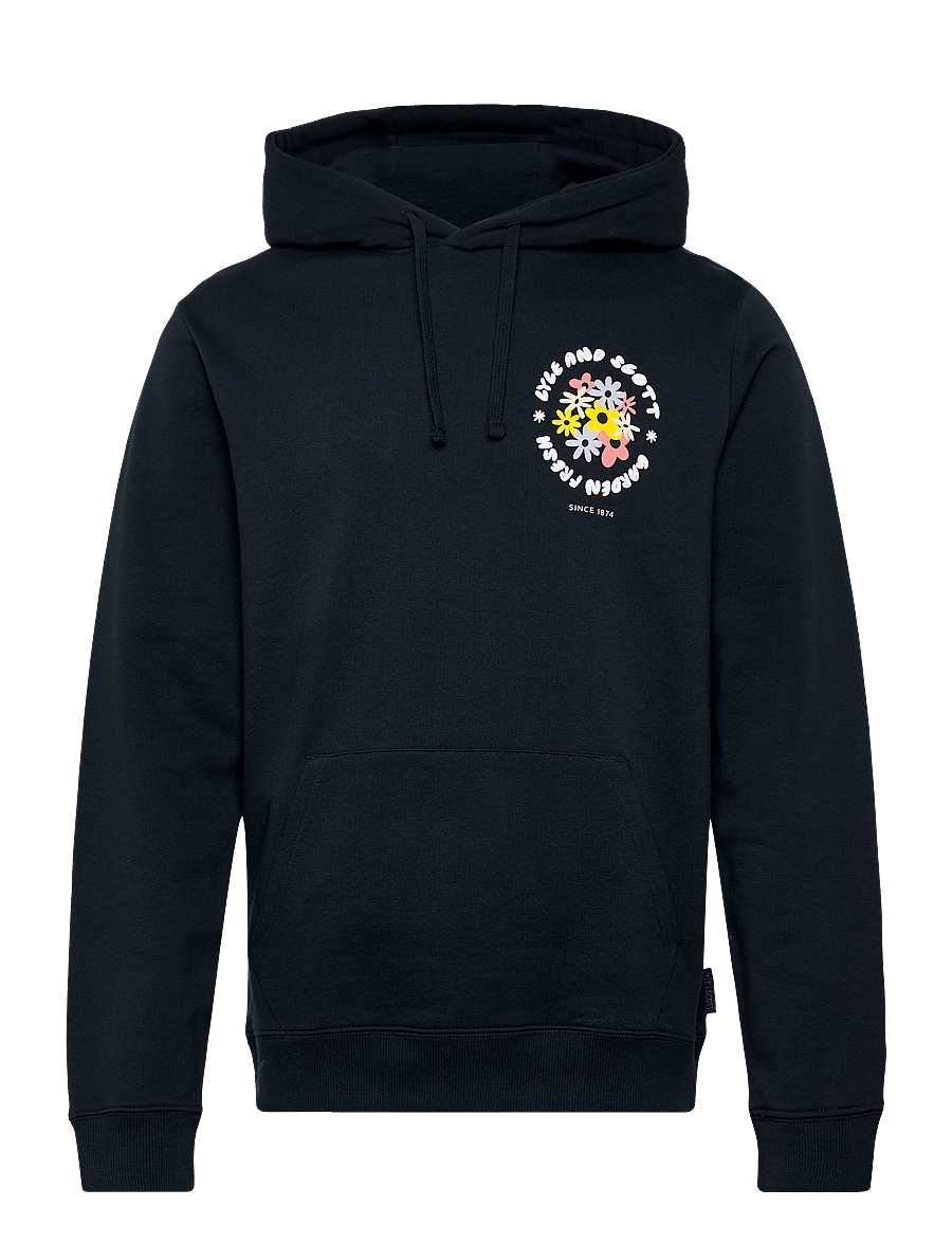Lyle & Scott - Nature Graphic Pullover Hoodie - kapuzenpullover - dark navy - 1
