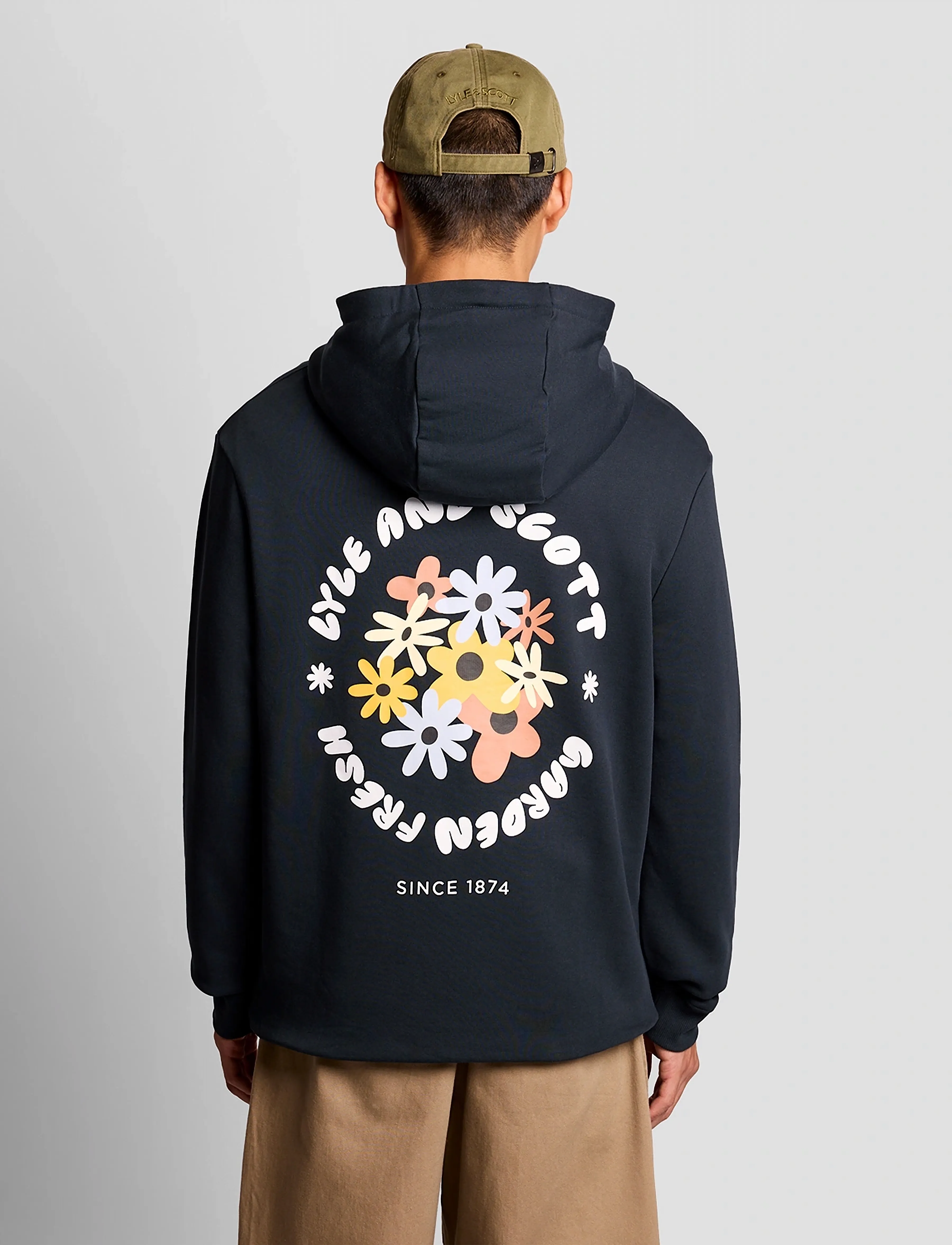 Lyle & Scott - Nature Graphic Pullover Hoodie - hoodies - dark navy - 3