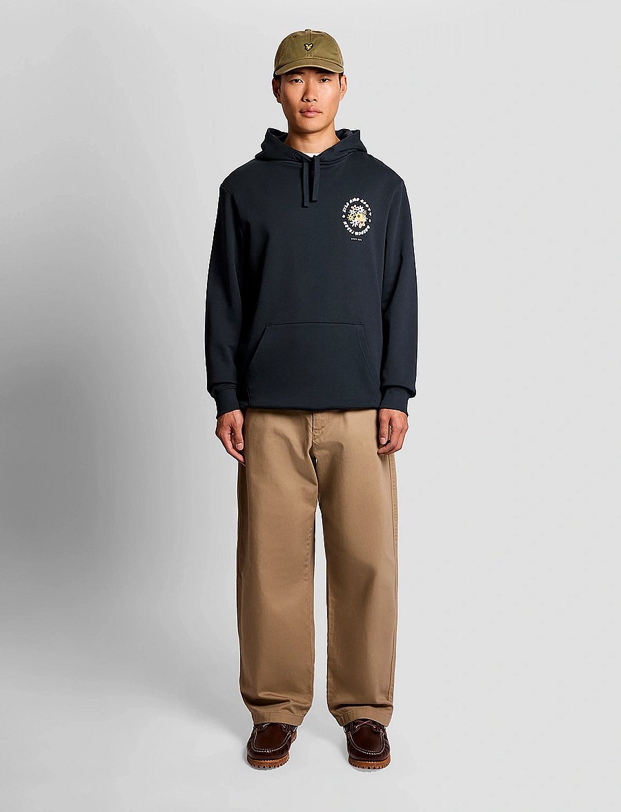 Lyle & Scott - Nature Graphic Pullover Hoodie - kapuzenpullover - dark navy - 4