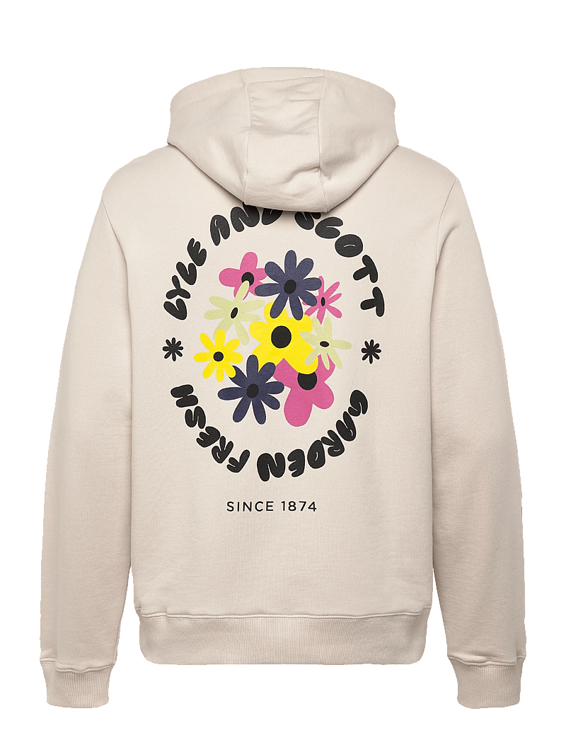 Lyle & Scott - Nature Graphic Pullover Hoodie - kapuzenpullover - putty - 2