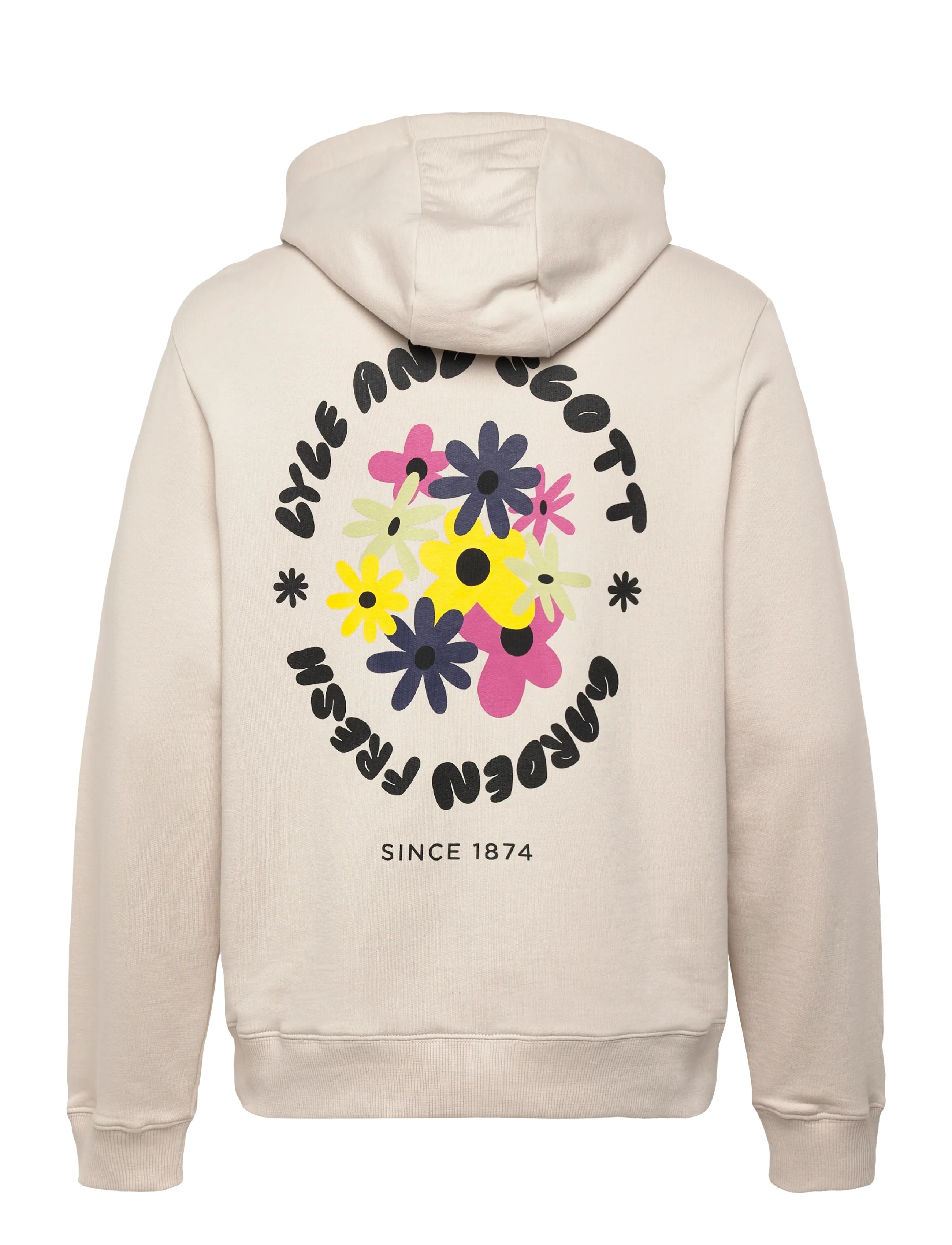 Lyle & Scott - Nature Graphic Pullover Hoodie - sweatshirts - putty - 2