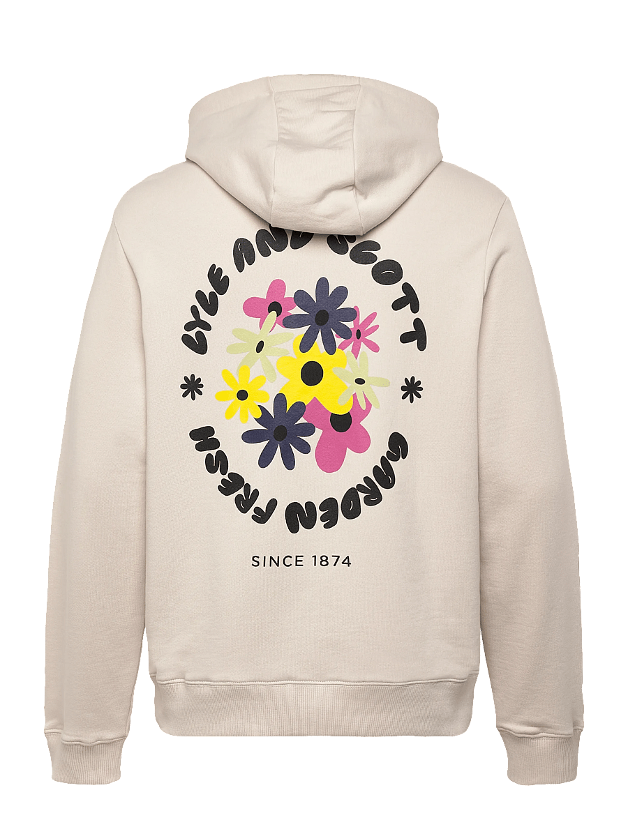Lyle & Scott - Nature Graphic Pullover Hoodie - kapuzenpullover - putty - 2