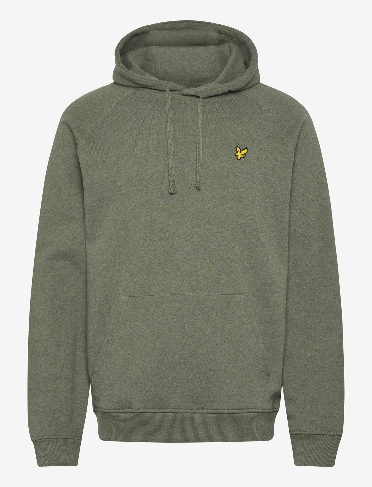 Lyle & Scott - Tri Marl Raglan Hoodie - hættetrøjer - khaki tri marl - 1