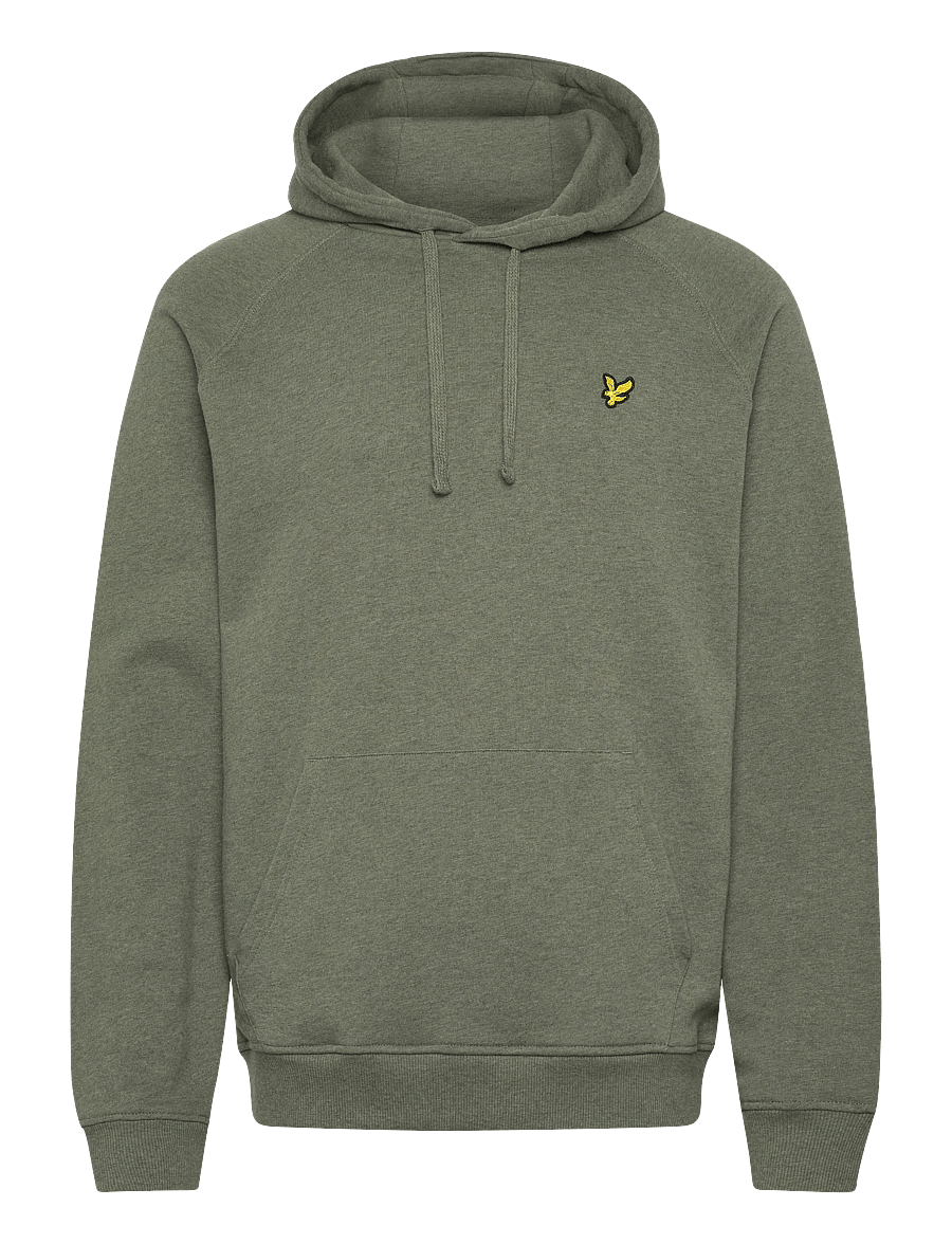 Lyle & Scott - Tri Marl Raglan Hoodie - hoodies - khaki tri marl - 1
