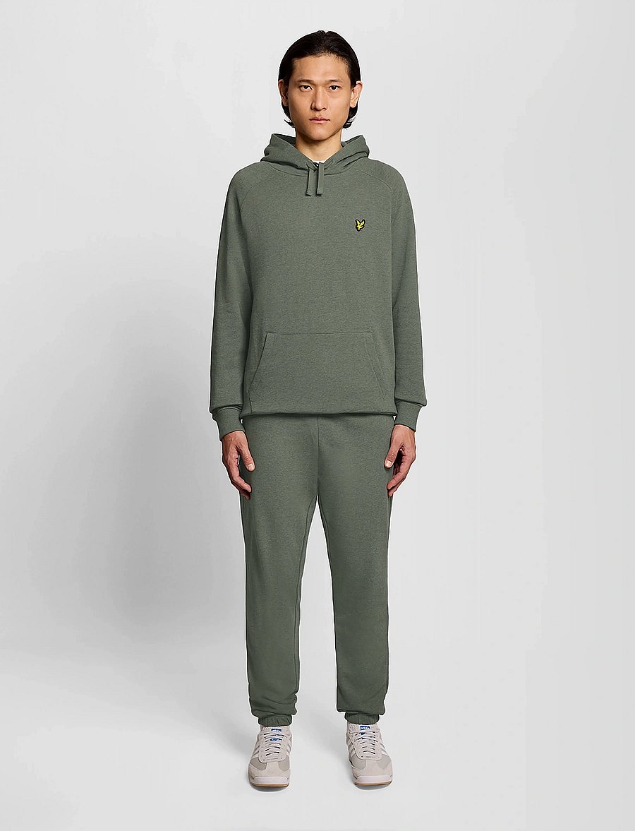 Lyle & Scott - Tri Marl Raglan Hoodie - hoodies - khaki tri marl - 4