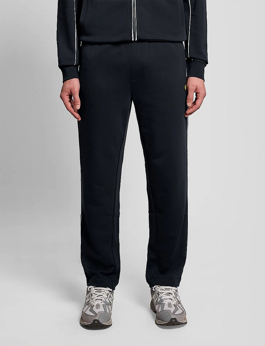 Lyle & Scott - Piped Straight Leg Track Bottoms - hosen - z271 dark navy - 0