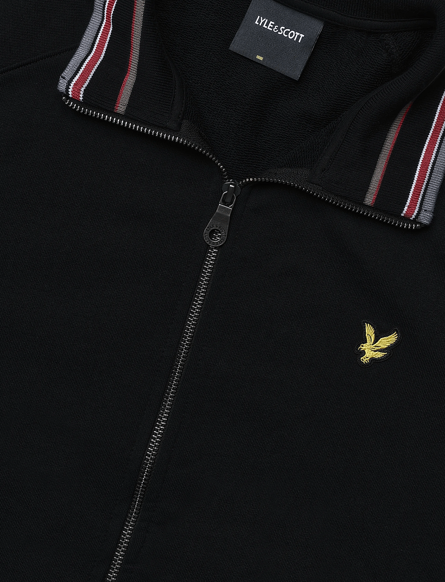 Lyle & Scott - Tipped Track Jacket - herbstjacken - jet black - 5