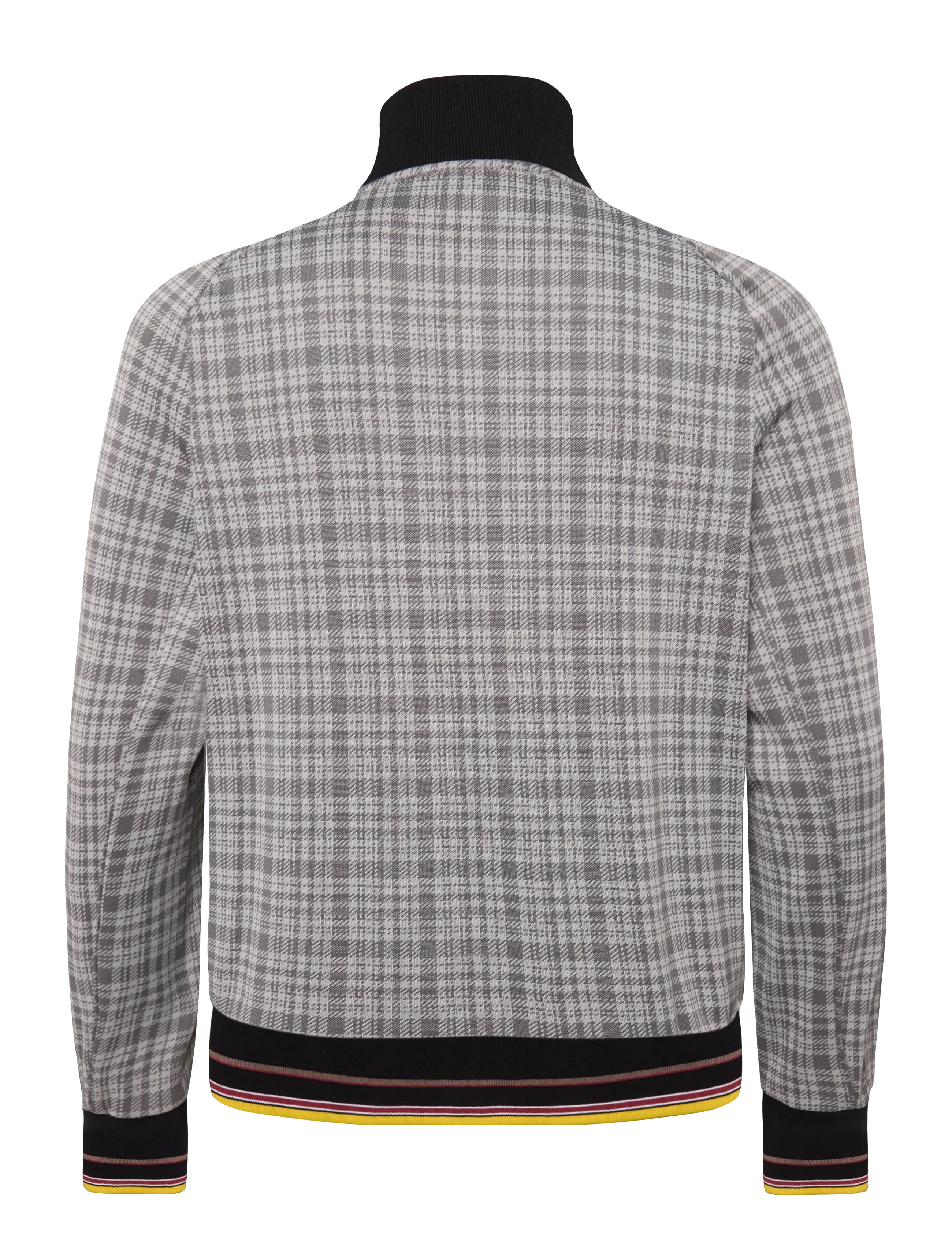 Lyle & Scott - Hawick Check Track Jacket - kurtki jesienne - mid grey marl - 2
