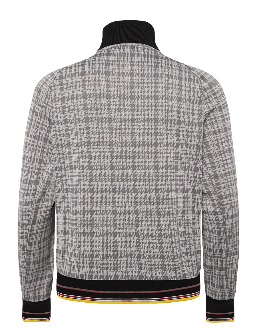 Lyle & Scott - Hawick Check Track Jacket - kurtki jesienne - mid grey marl - 2