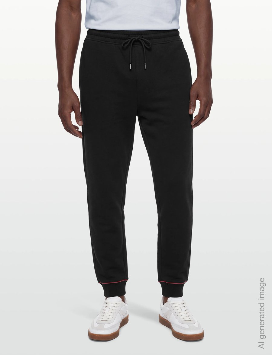 Lyle & Scott - Tipped Trackpant - dressipüksid - jet black - 3