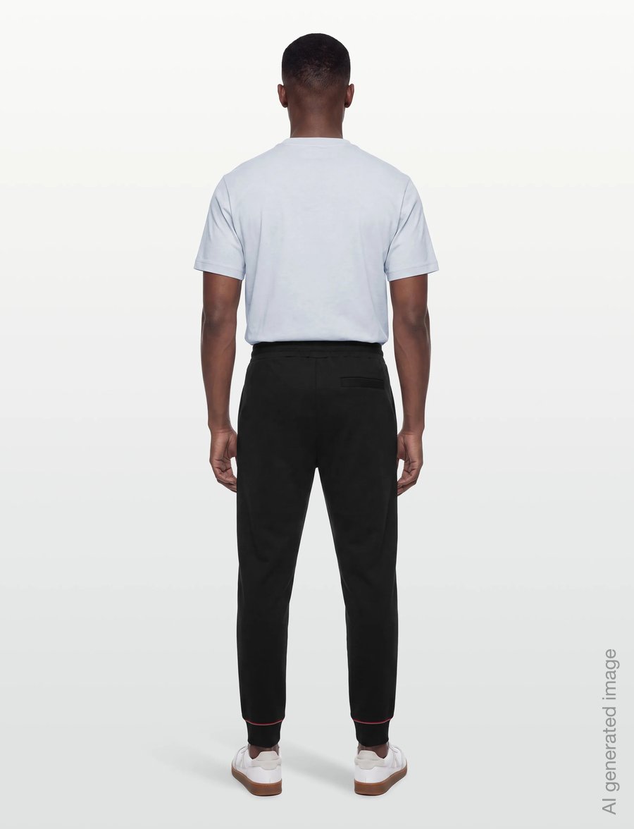 Lyle & Scott - Tipped Trackpant - dressipüksid - jet black - 4