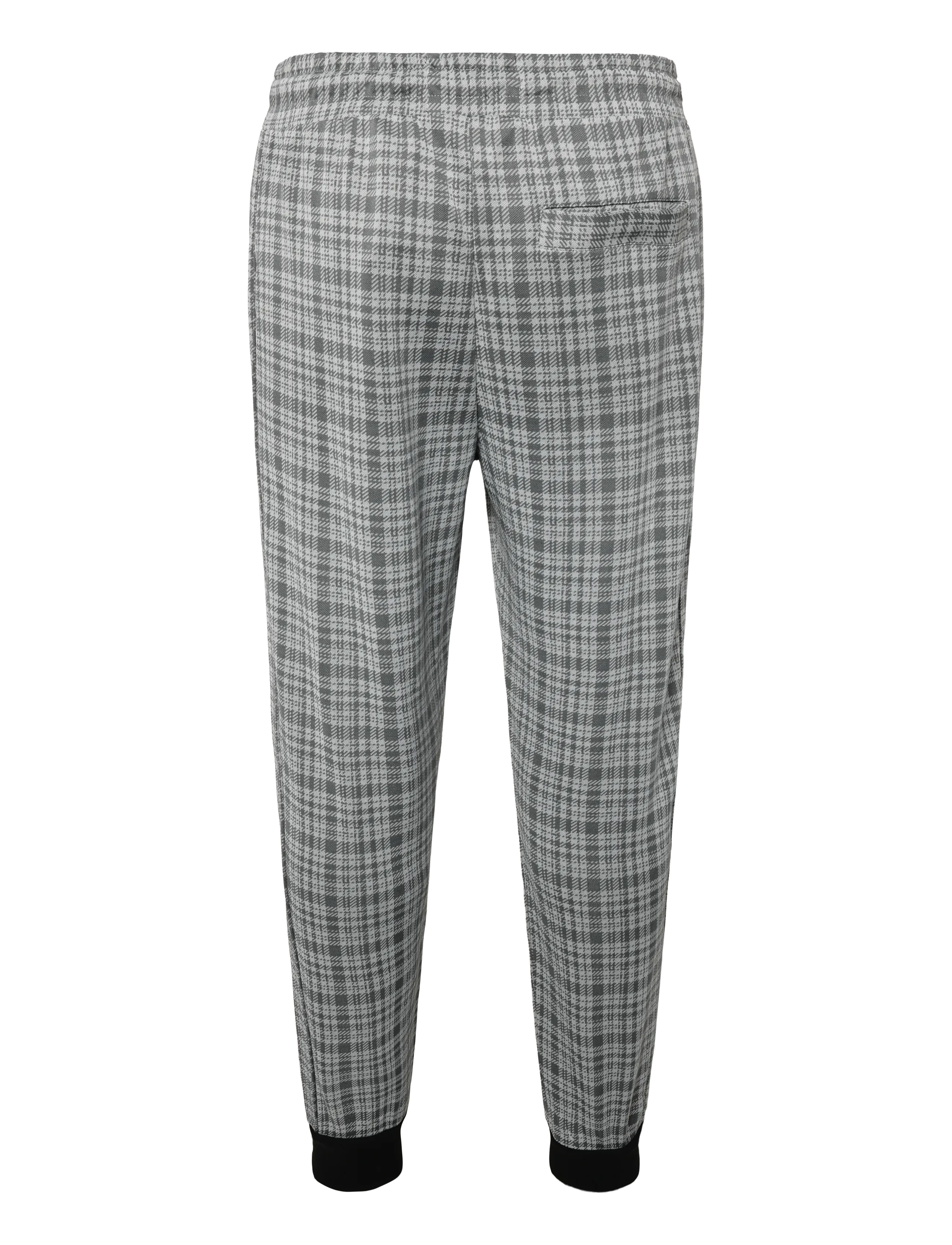 Lyle & Scott - Hawick Check Trackpant - freizeithosen - mid grey marl - 1