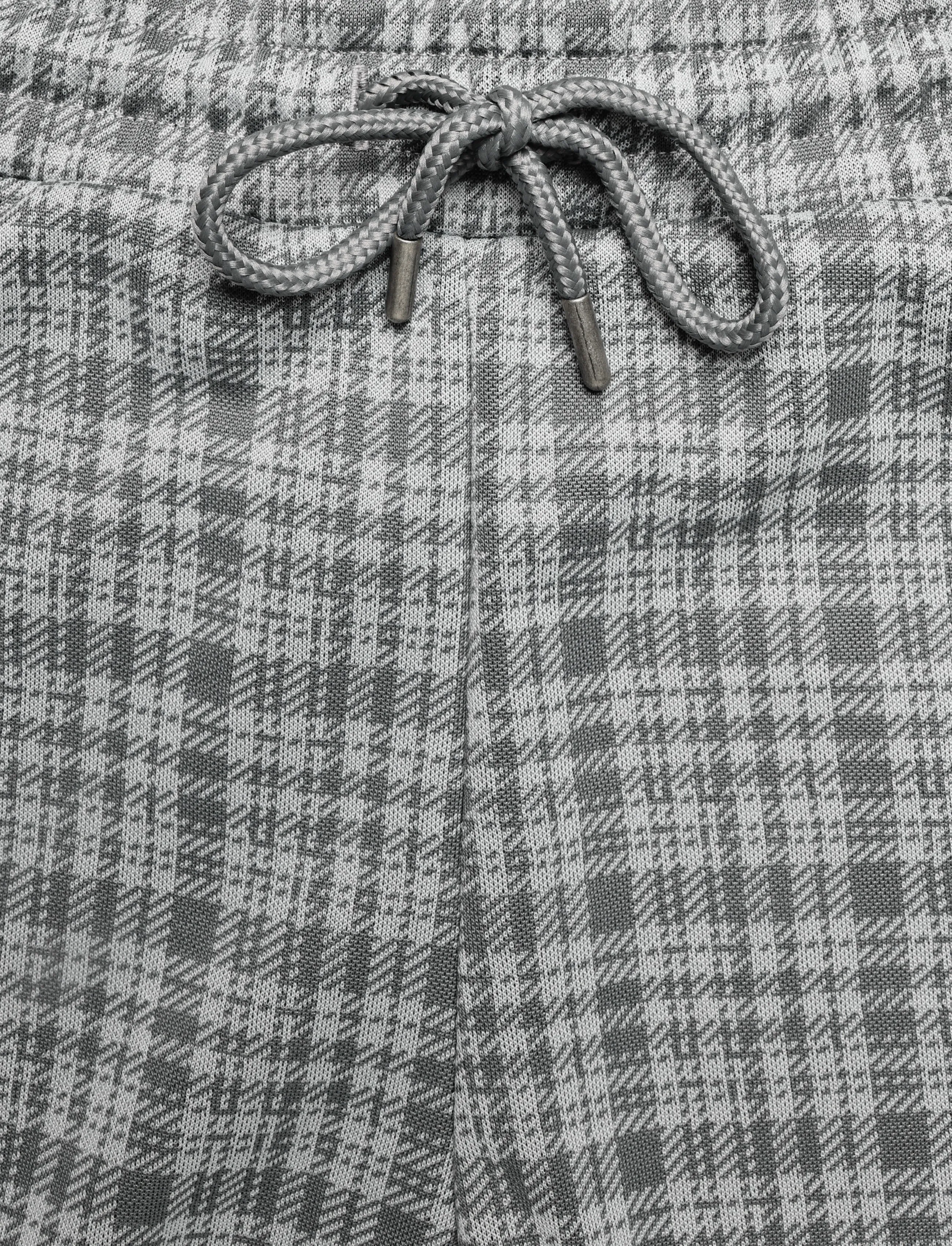 Lyle & Scott - Hawick Check Trackpant - freizeithosen - mid grey marl - 2
