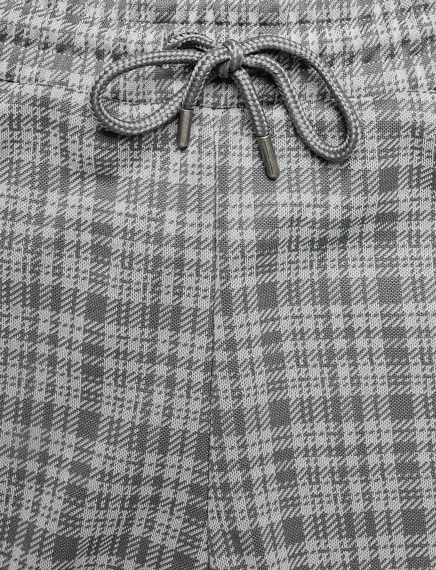 Lyle & Scott - Hawick Check Trackpant - freizeithosen - mid grey marl - 2