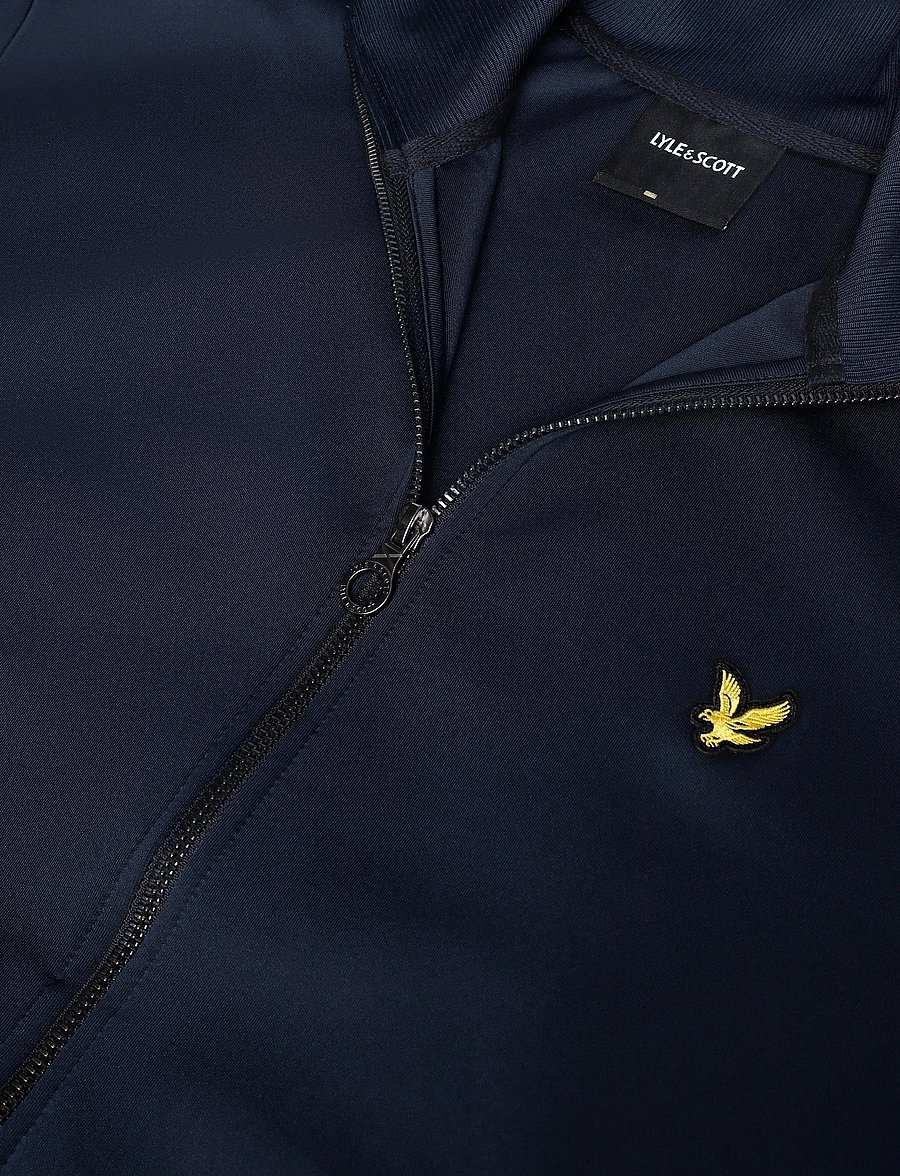 Lyle & Scott - Striped Taped Track Jacket - sweatshirts - dark navy - 2