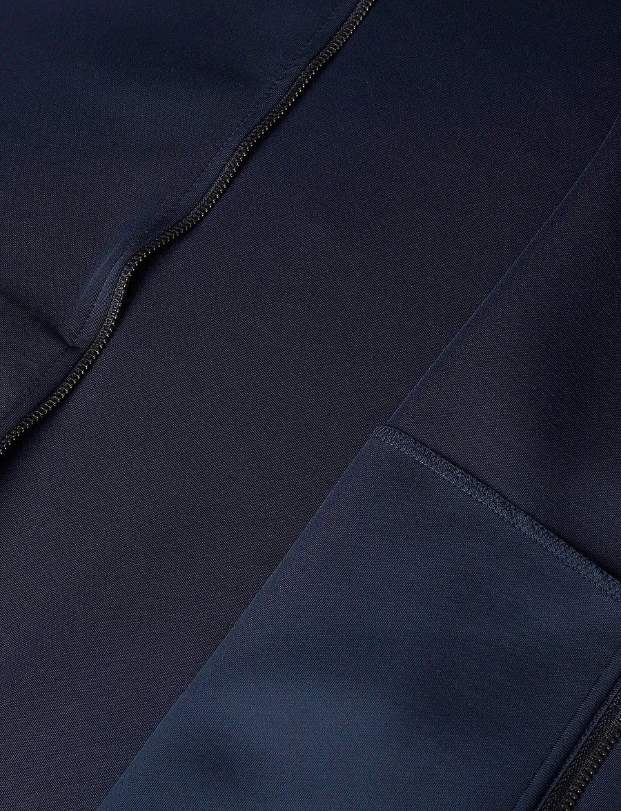 Lyle & Scott - Striped Taped Track Jacket - sweatshirts - dark navy - 4