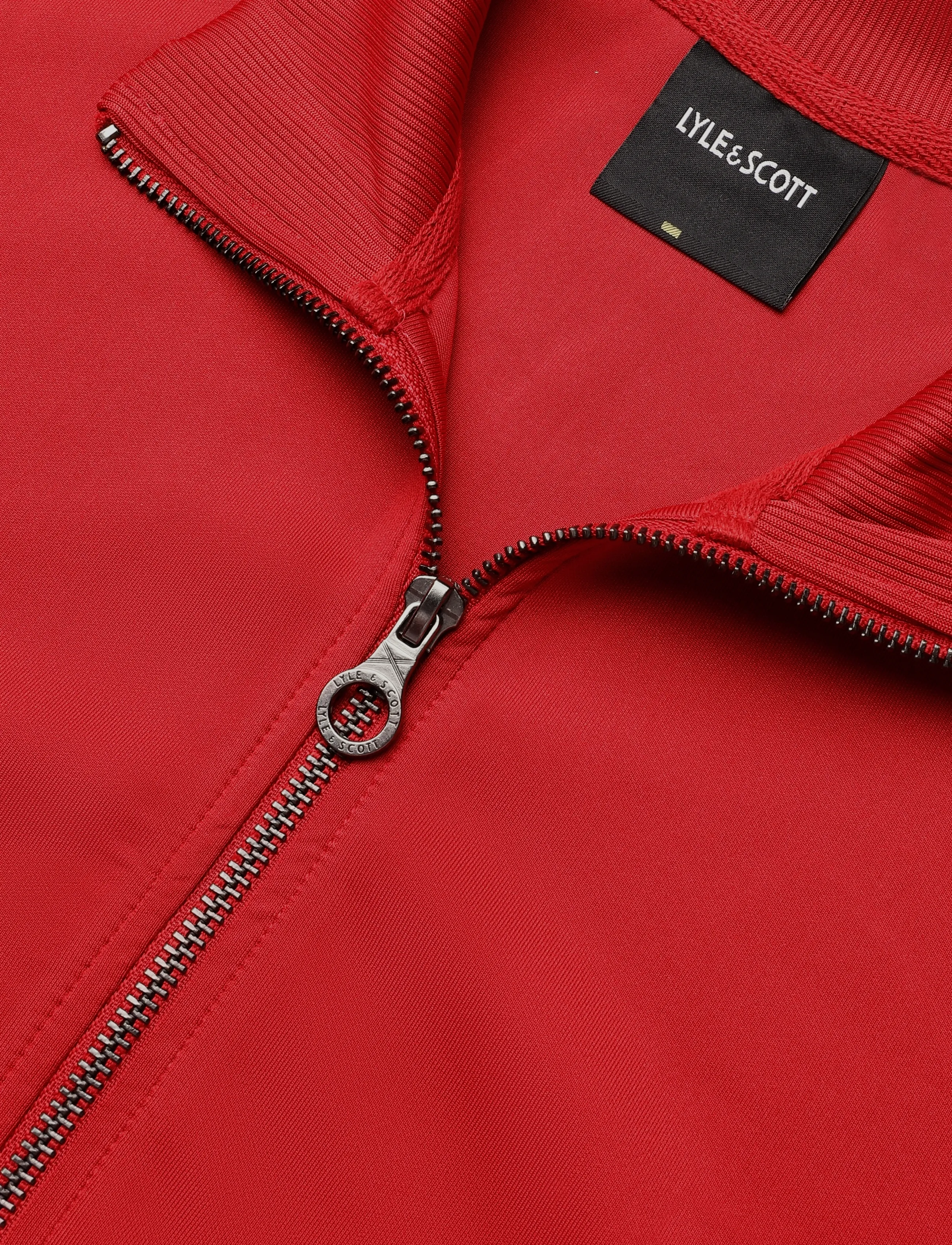 Lyle & Scott - Striped Taped Track Jacket - sügisjoped - garnet - 2
