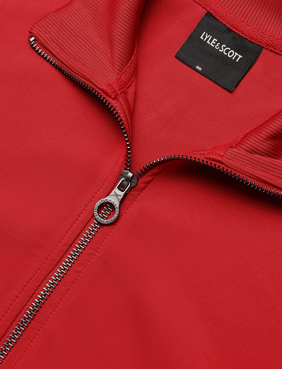 Lyle & Scott - Striped Taped Track Jacket - sügisjoped - garnet - 2