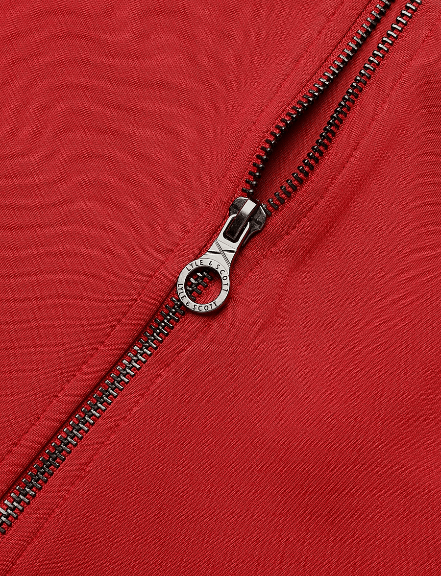 Lyle & Scott - Striped Taped Track Jacket - sügisjoped - garnet - 3