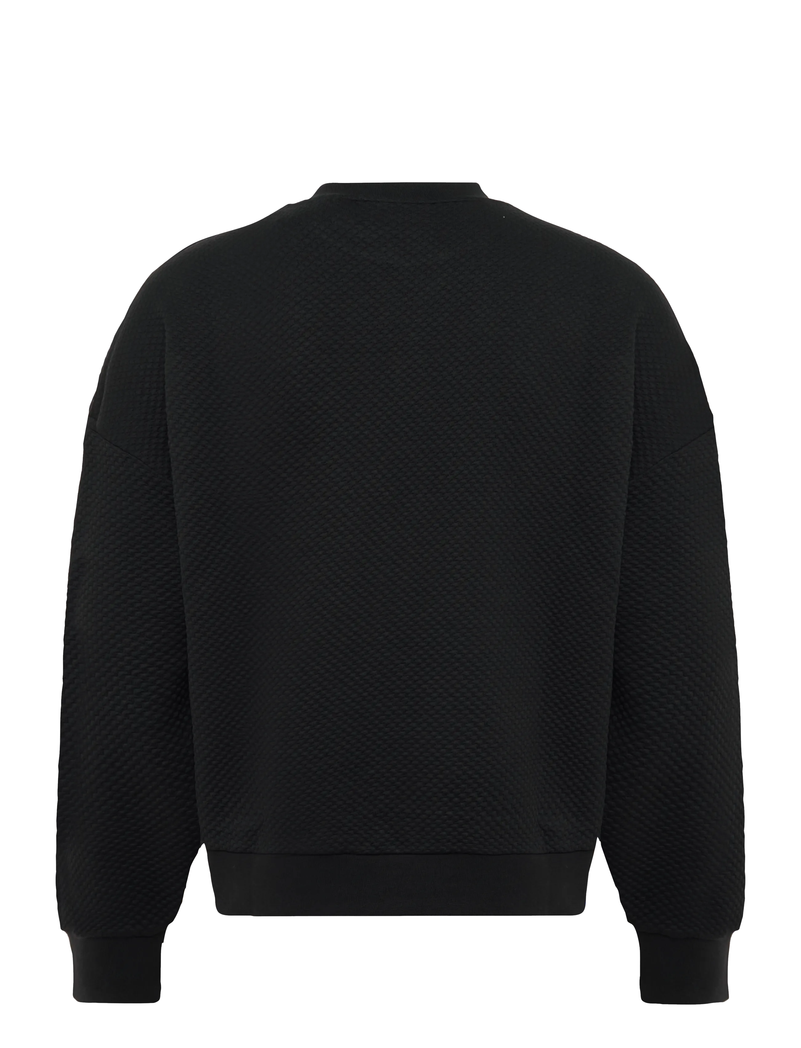 Lyle & Scott - Quilted Crewneck Sweatshirt - sweatshirts - jet black - 2