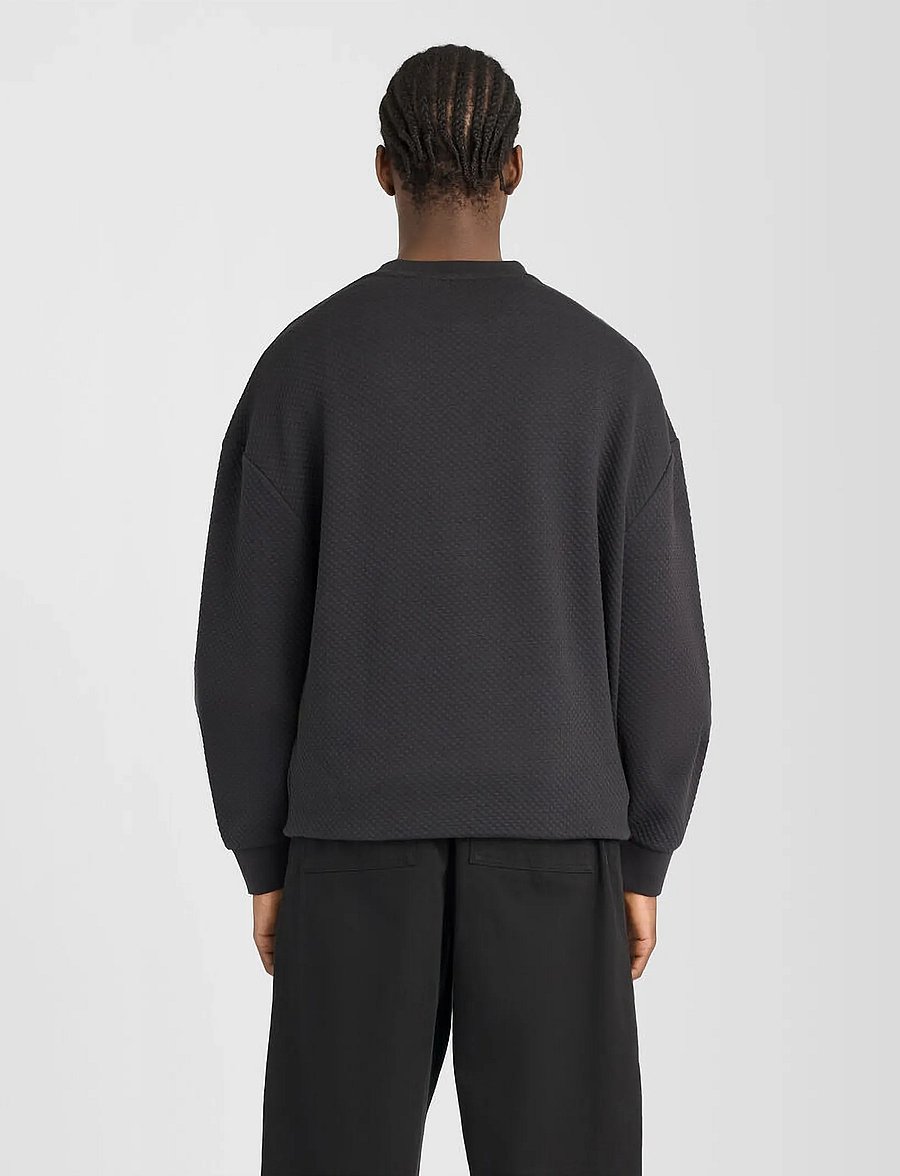 Lyle & Scott - Quilted Crewneck Sweatshirt - sweatshirts - jet black - 3