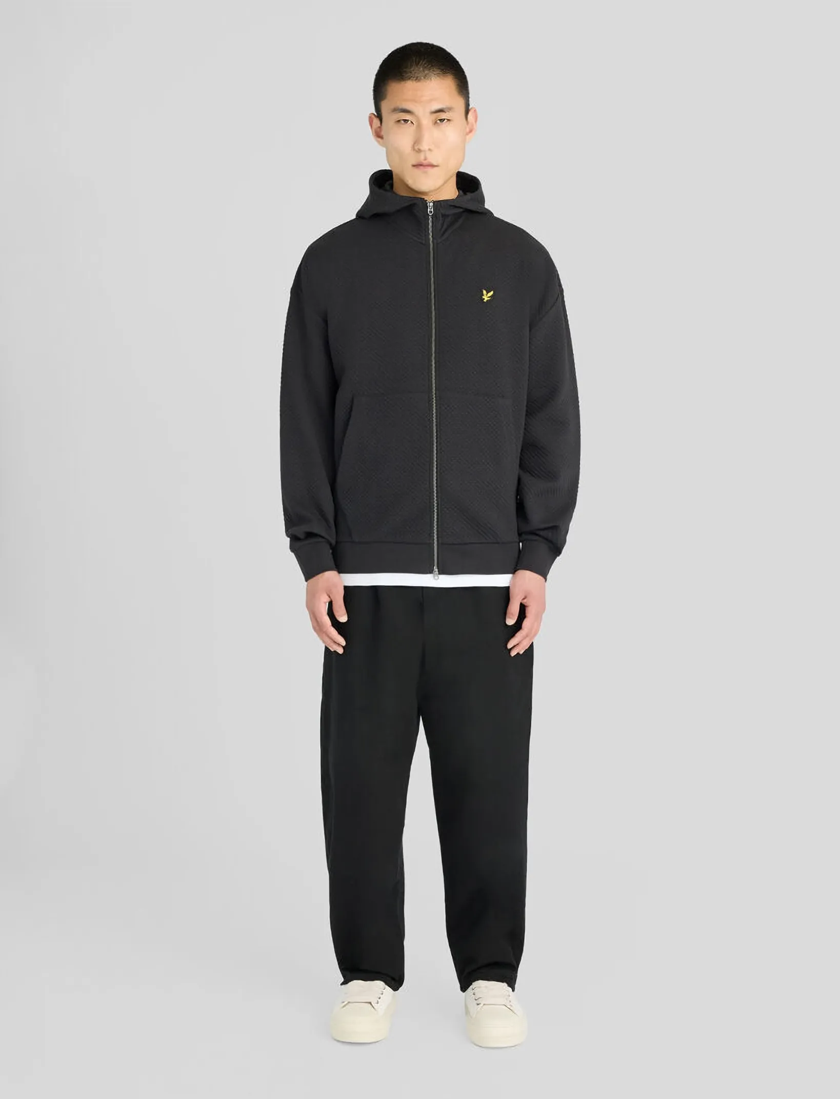 Lyle & Scott - Quilted Zip Through Hoodie - kapuzenpullover - jet black - 4