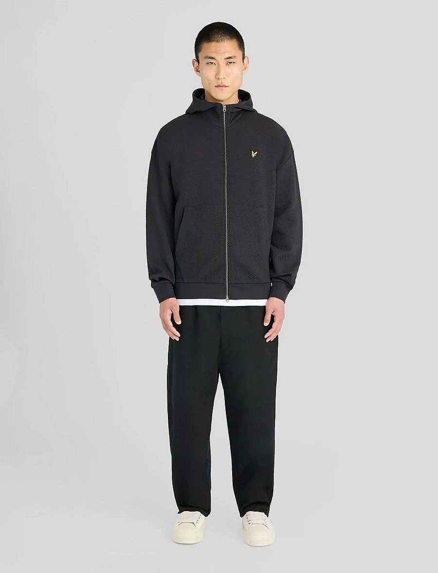 Lyle & Scott - Quilted Zip Through Hoodie - kapuzenpullover - jet black - 4