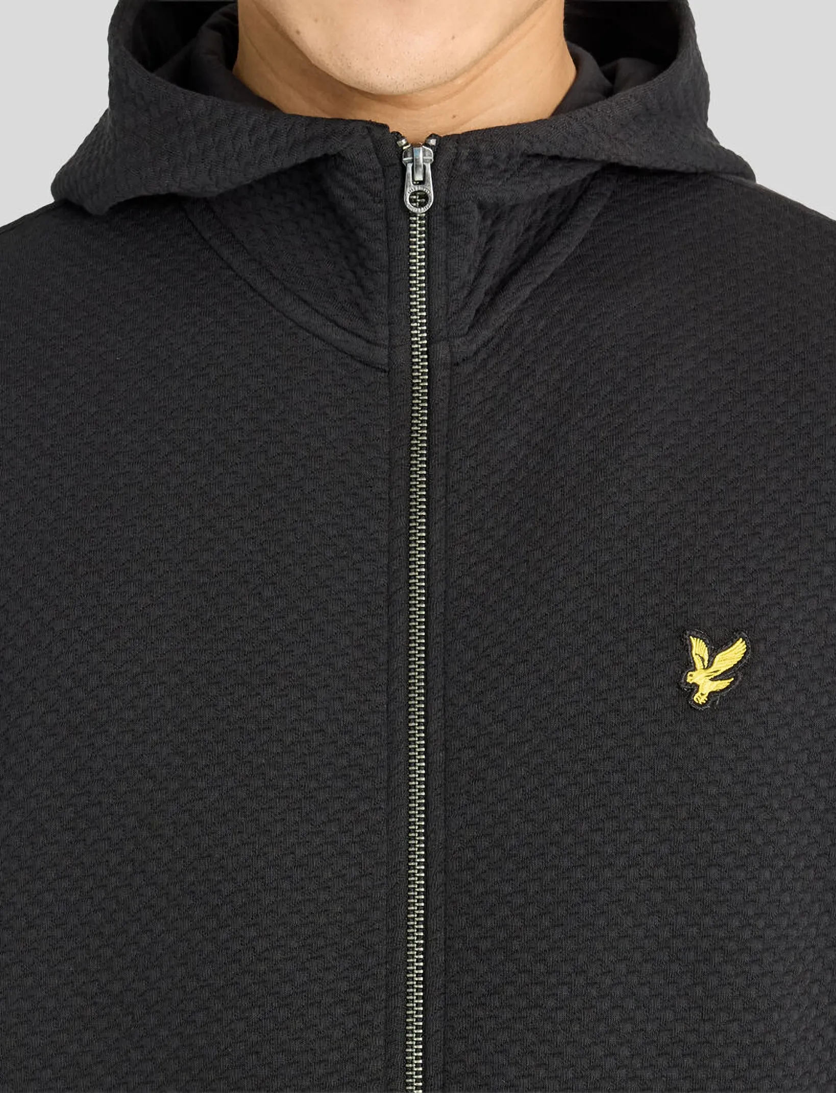 Lyle & Scott - Quilted Zip Through Hoodie - kapuzenpullover - jet black - 5