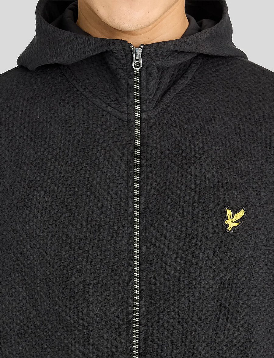 Lyle & Scott - Quilted Zip Through Hoodie - kapuzenpullover - jet black - 5