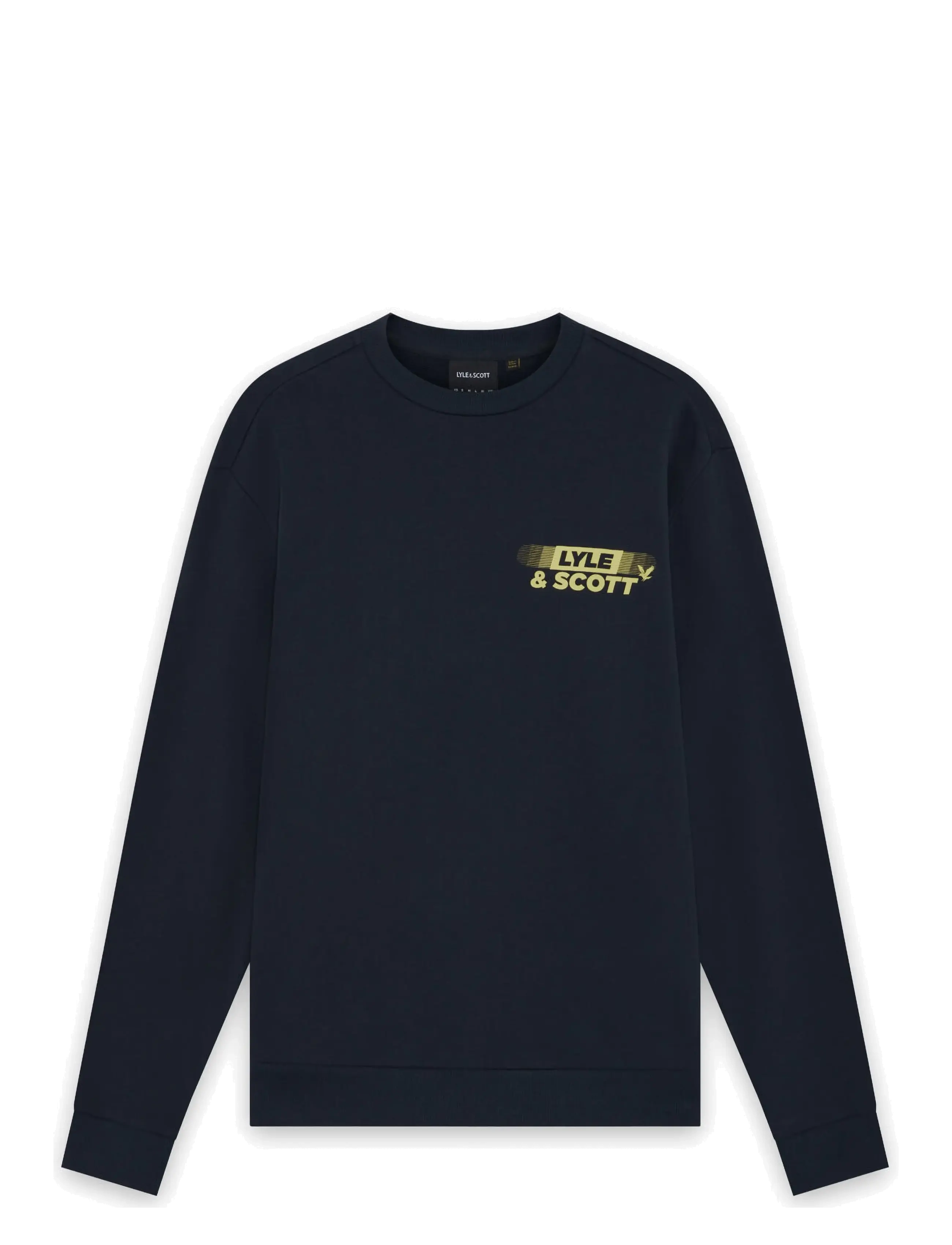 Lyle & Scott - Branded Repeat Graphic Sweatshirt - sweatshirts - dark navy - 1