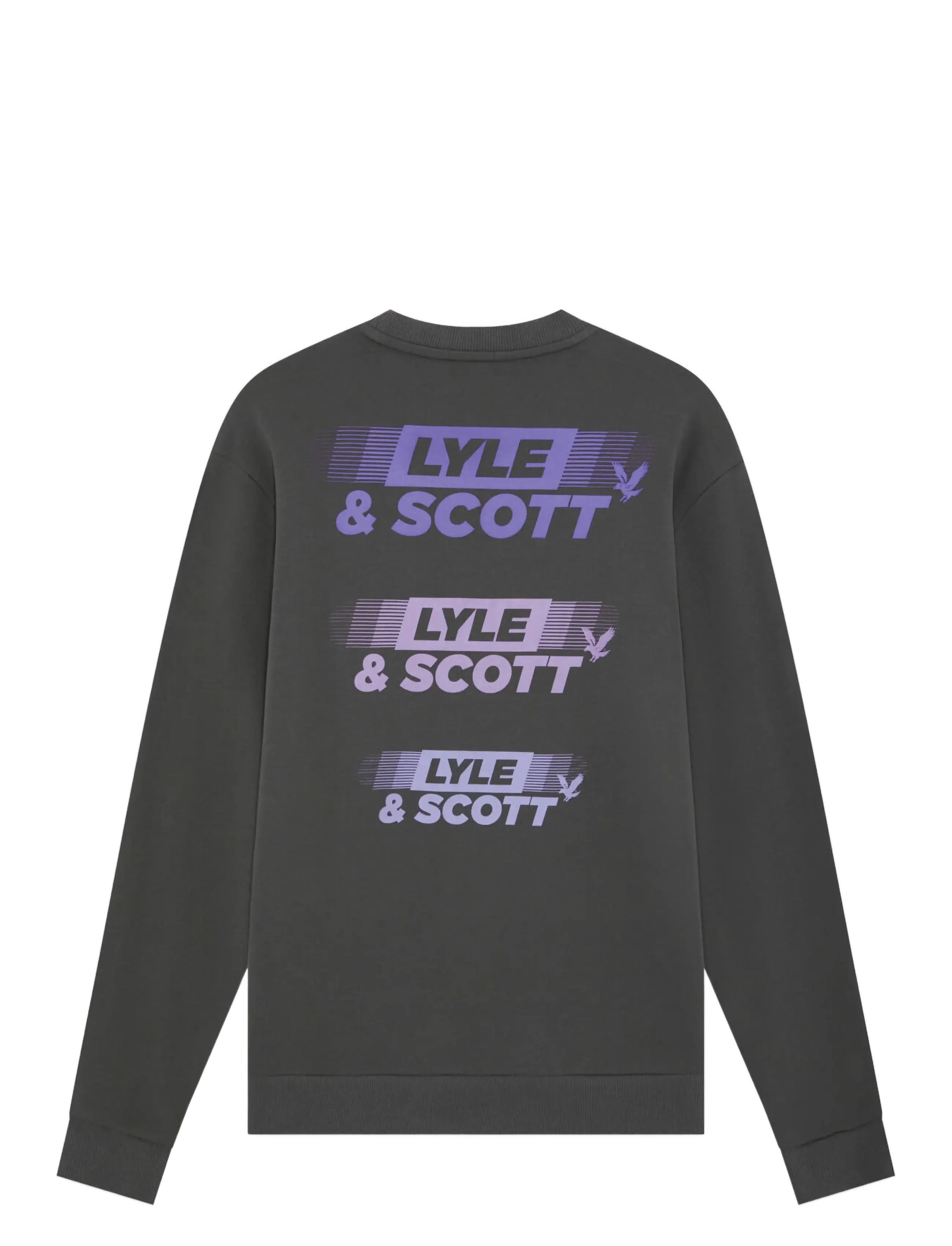 Lyle & Scott - Branded Repeat Graphic Sweatshirt - sweatshirts - gunmetal - 2