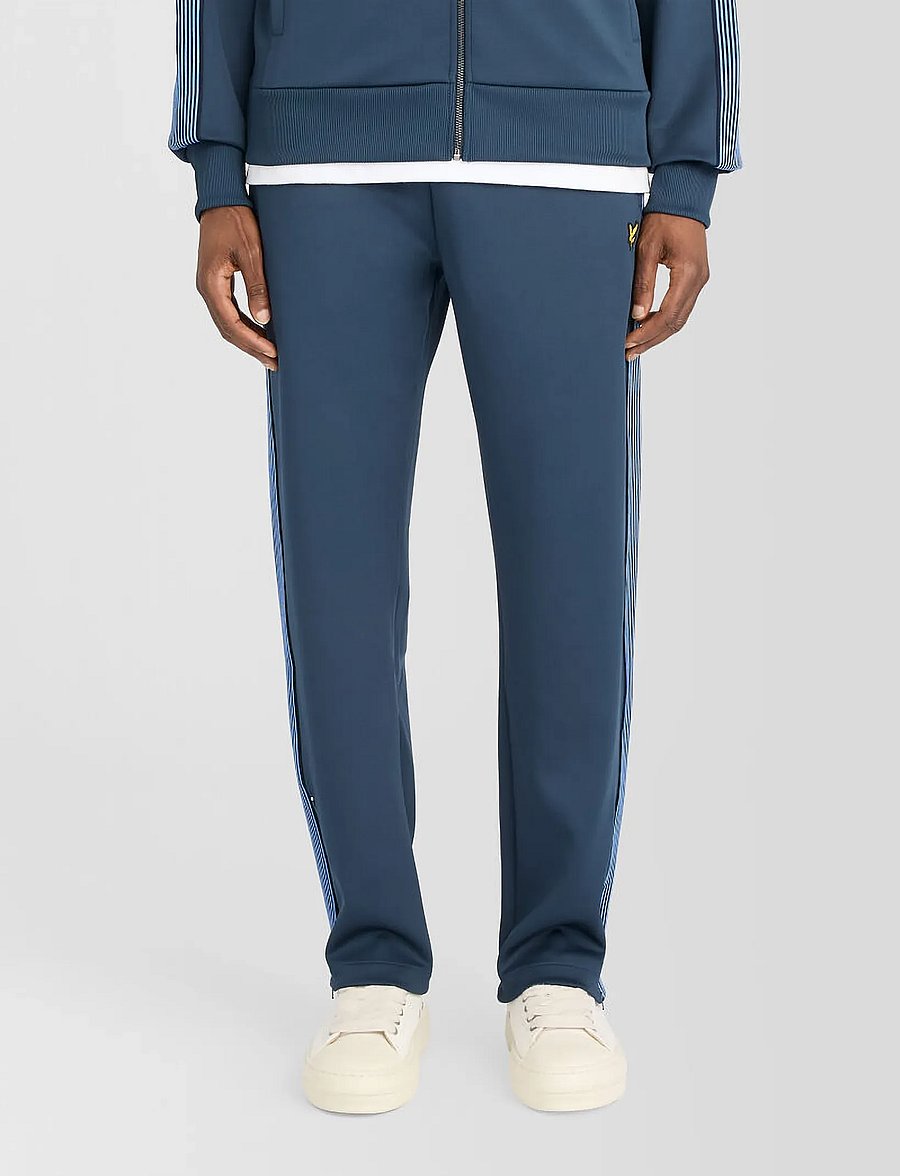 Lyle & Scott - Striped Taped Trackpant - sweatpants - dark navy - 0