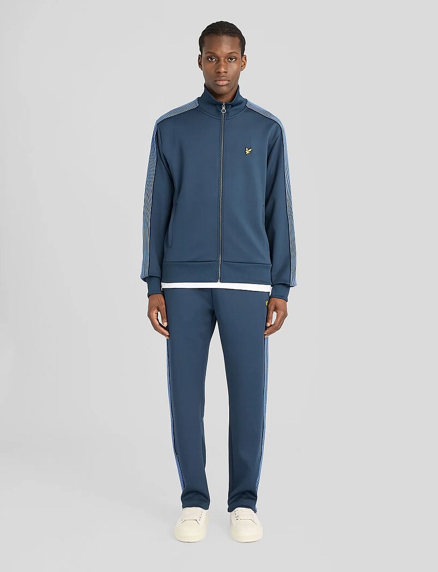 Lyle & Scott - Striped Taped Trackpant - sweatpants - dark navy - 3