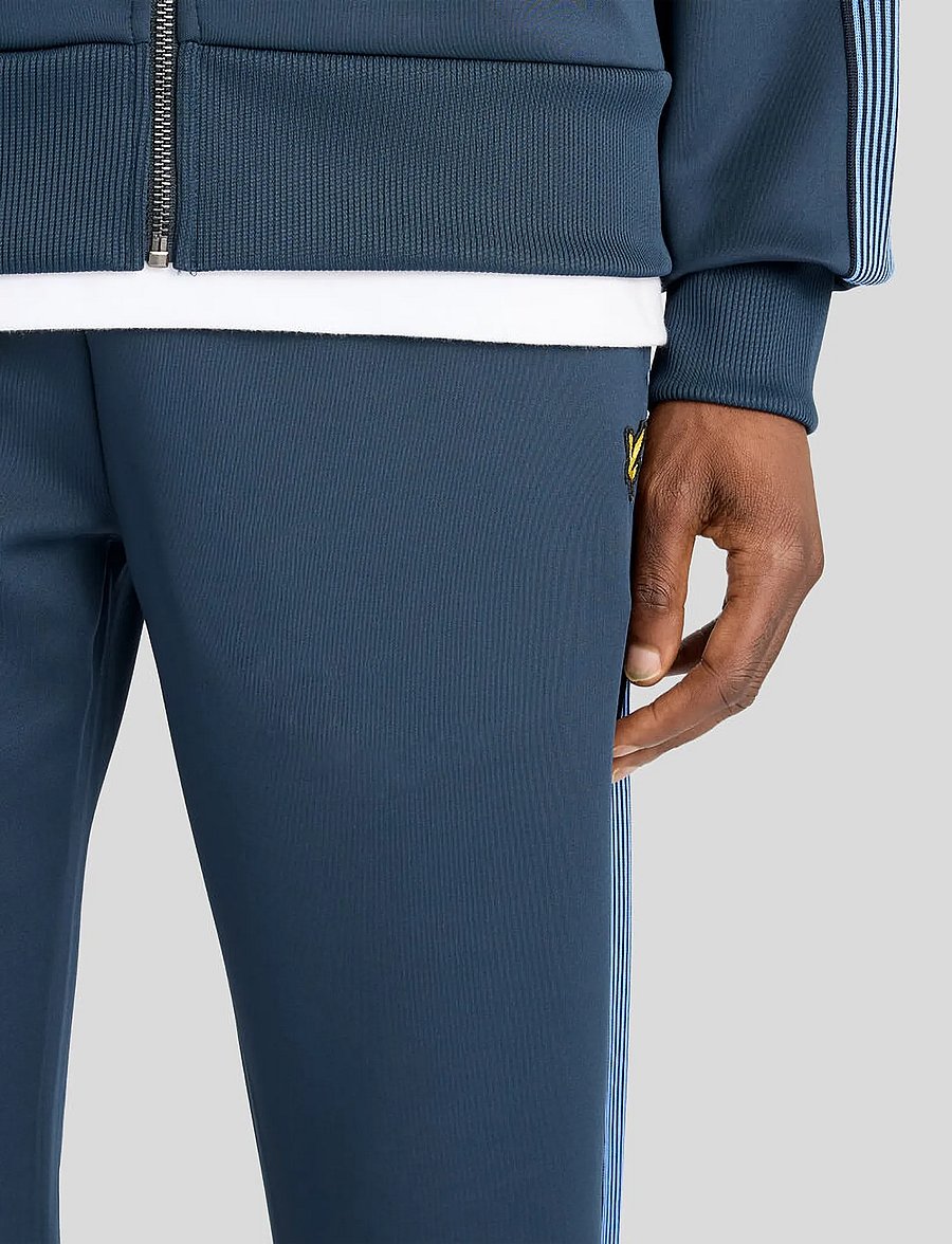 Lyle & Scott - Striped Taped Trackpant - sweatpants - dark navy - 4