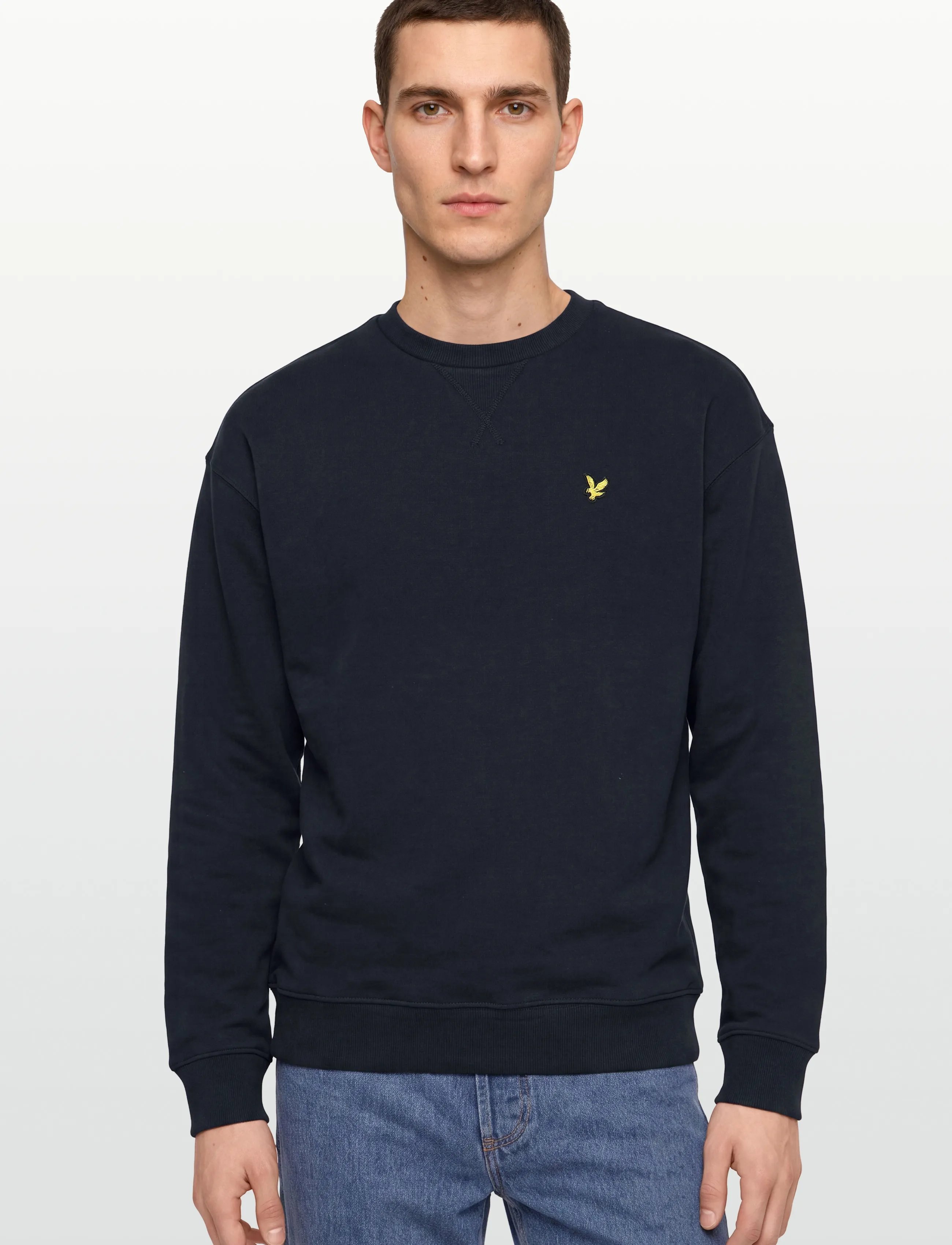 Lyle & Scott - Heavyweight Loopback Crewneck Sweatshirt - dressipluusid - dark navy - 3