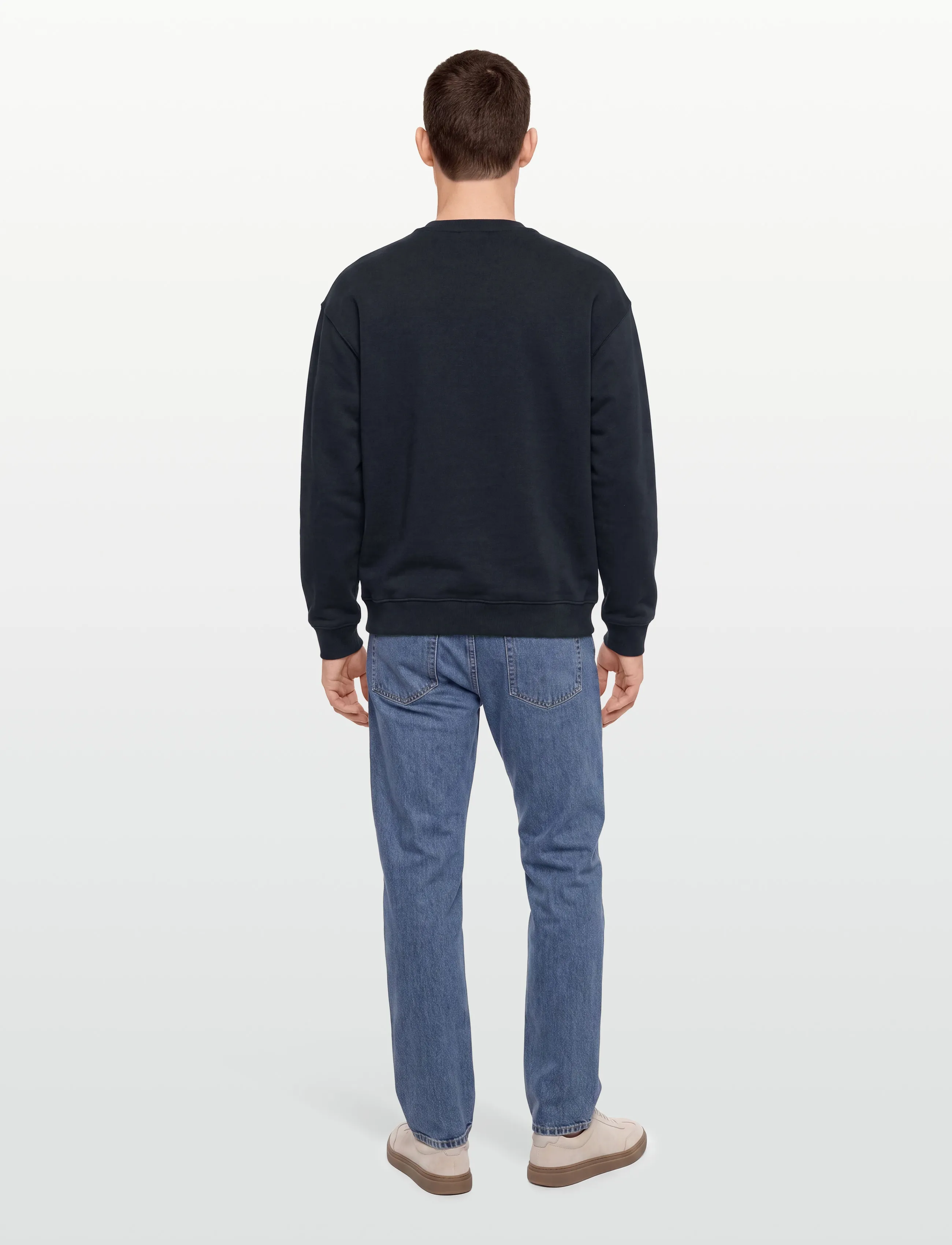 Lyle & Scott - Heavyweight Loopback Crewneck Sweatshirt - dressipluusid - dark navy - 4
