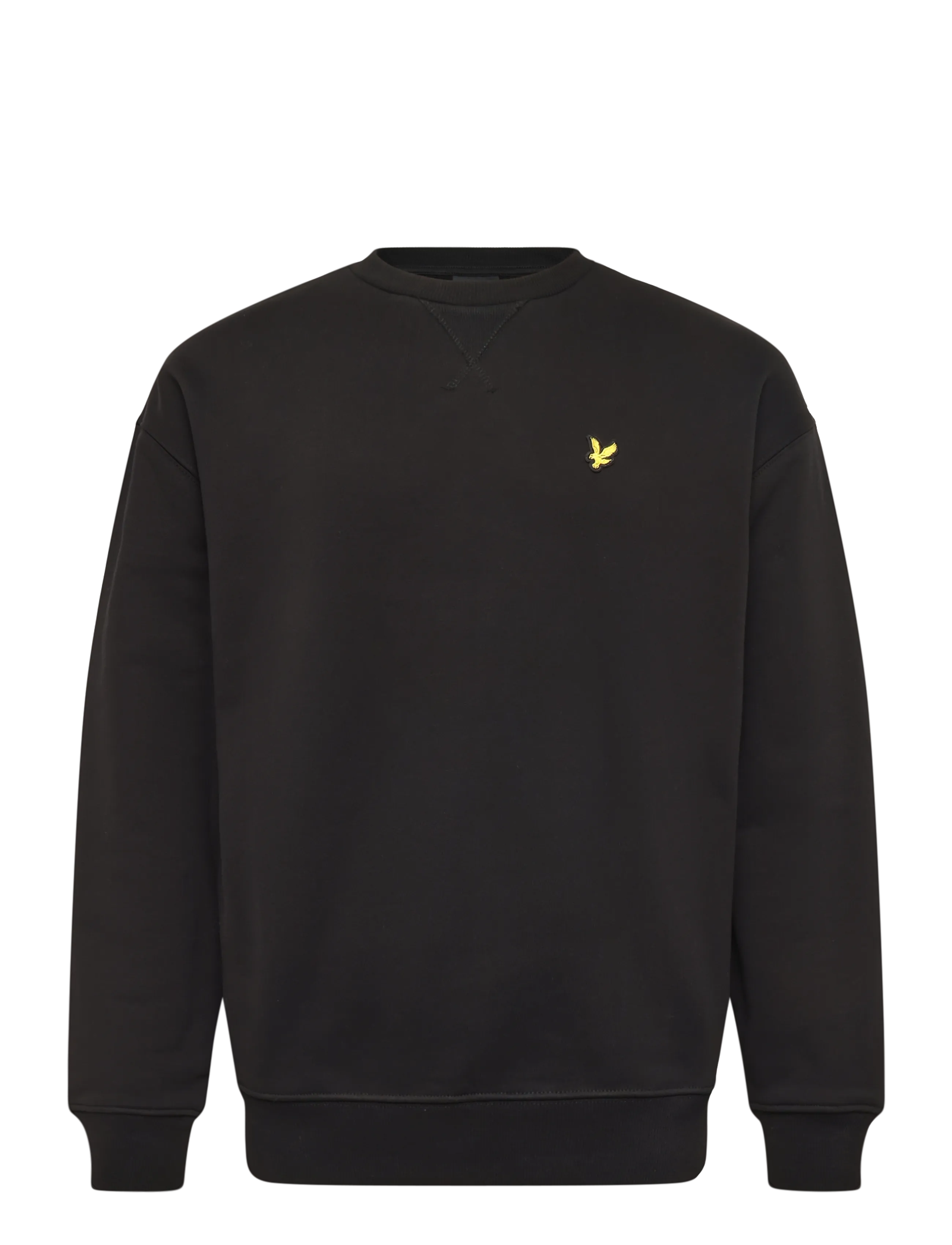 Lyle & Scott Heavyweight Loopback Crewneck Sweatshirt - Sweatshirts & Hoodies - JET BLACK / black