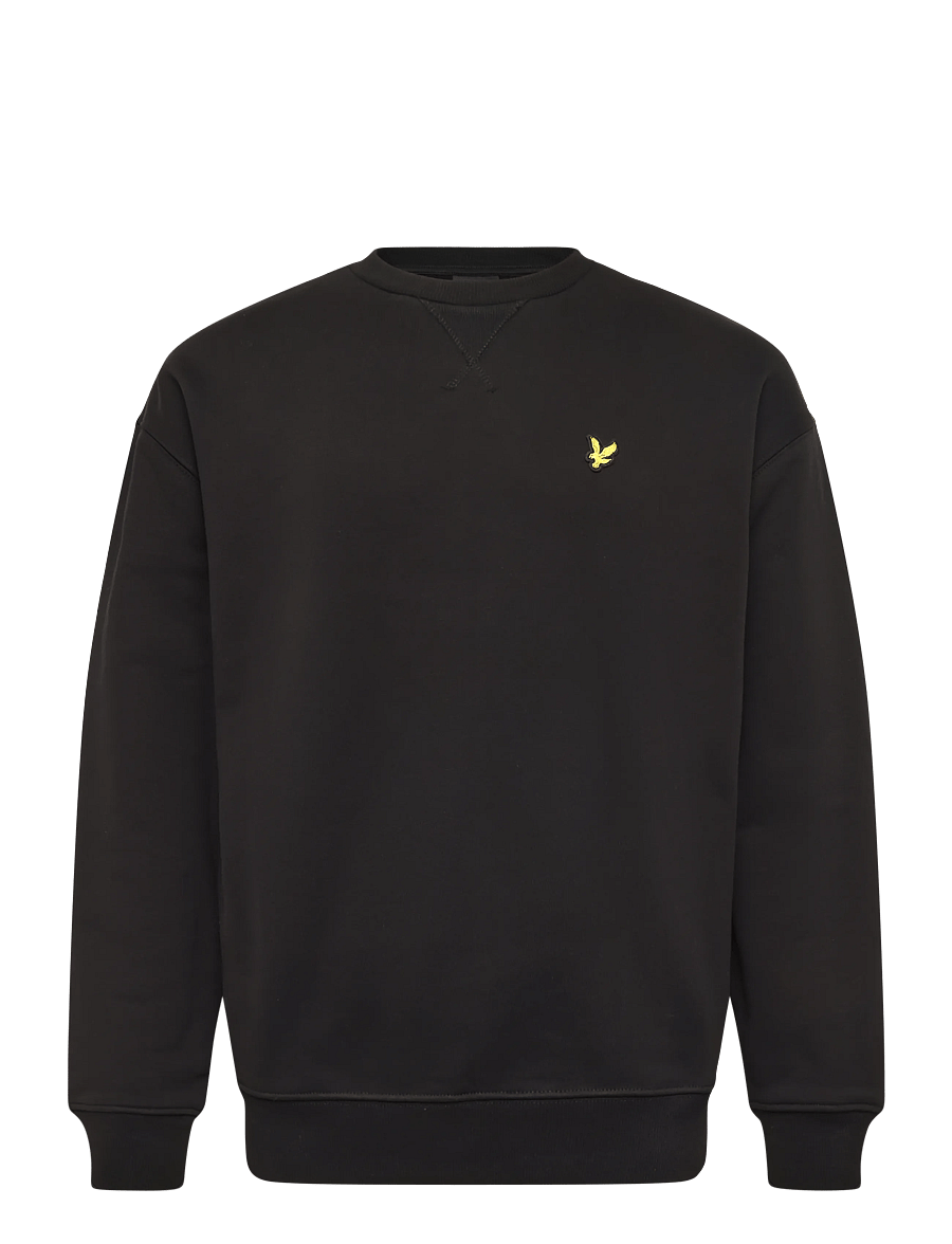 Lyle & Scott - Heavyweight Loopback Crewneck Sweatshirt - sweatshirts - jet black - 0