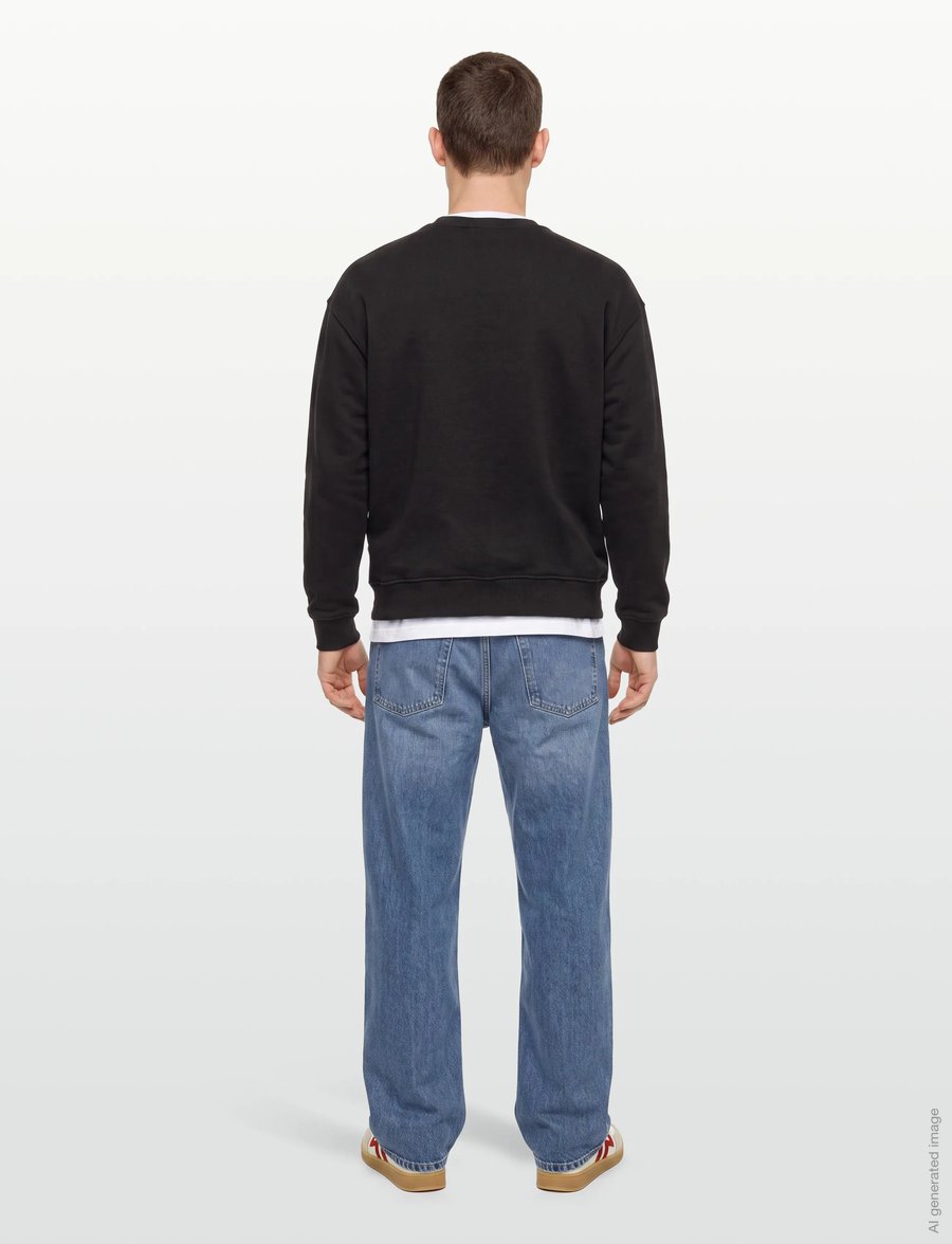 Lyle & Scott - Heavyweight Loopback Crewneck Sweatshirt - sweatshirts - jet black - 4