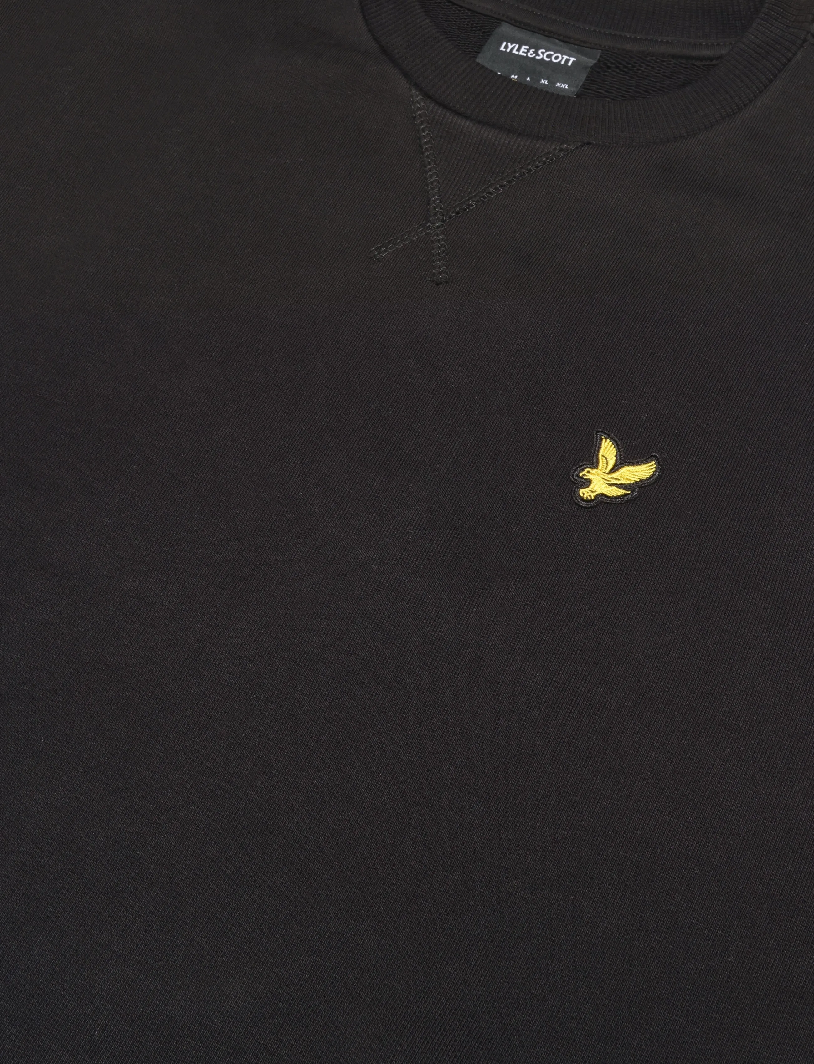 Lyle & Scott - Heavyweight Loopback Crewneck Sweatshirt - sweatshirts - jet black - 2