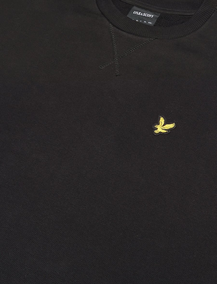 Lyle & Scott - Heavyweight Loopback Crewneck Sweatshirt - sweatshirts - jet black - 2