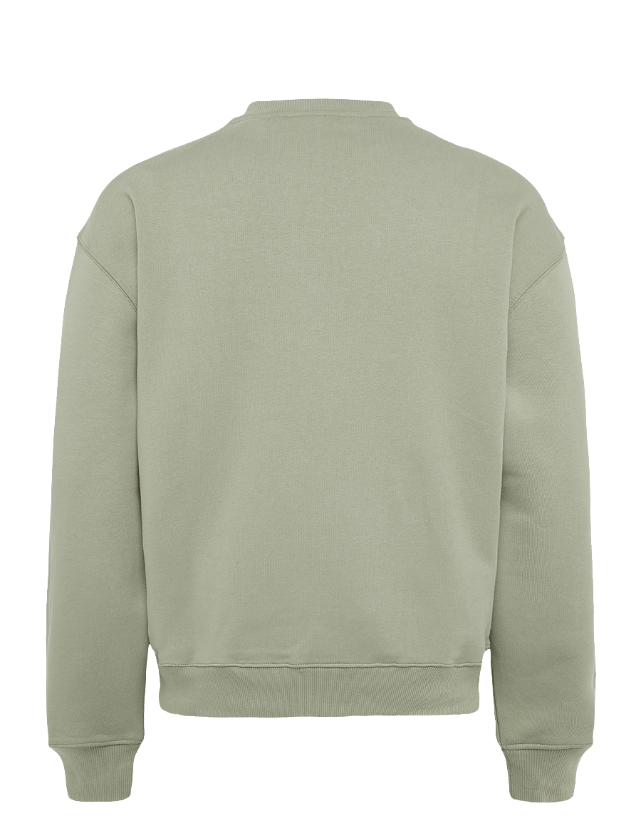 Lyle & Scott - Heavyweight Loopback Crewneck Sweatshirt - sweatshirts - khaki smoke - 2