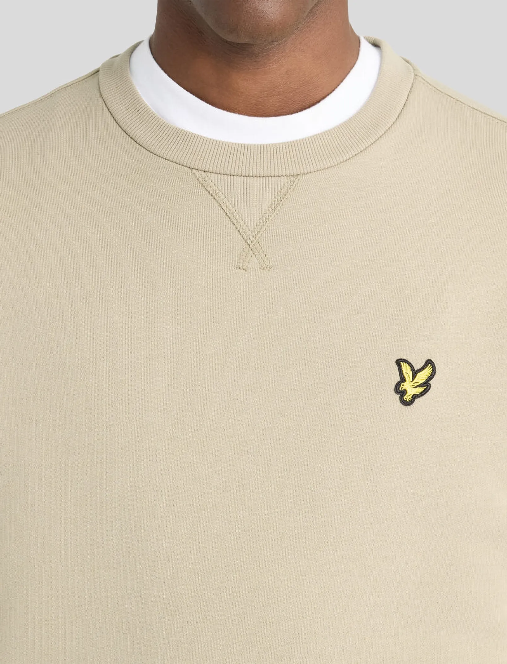 Lyle & Scott - Heavyweight Loopback Crewneck Sweatshirt - sweatshirts - khaki smoke - 5