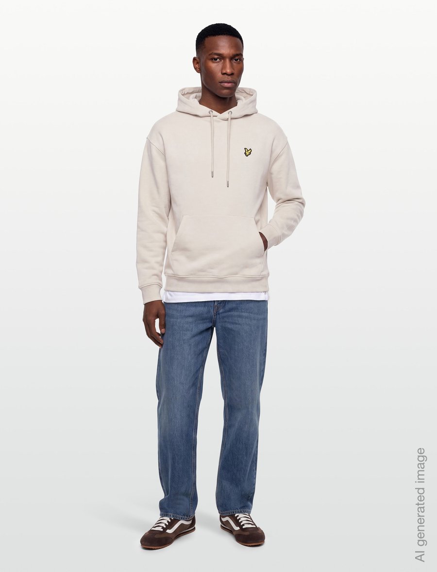 Lyle & Scott - Heavyweight Loopback Pullover Hoodie - kapuzenpullover - cove - 0