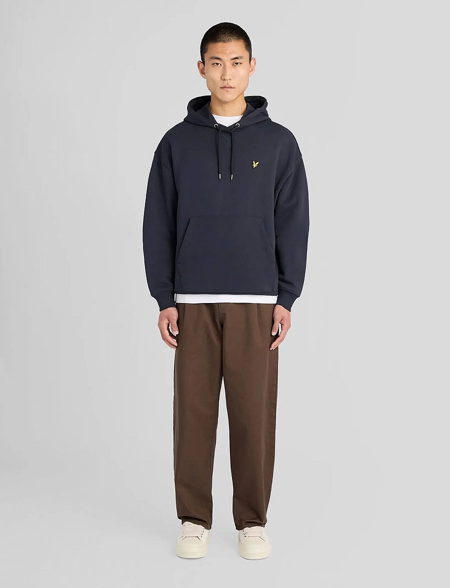 Lyle & Scott - Heavyweight Loopback Pullover Hoodie - kapuutsiga pusad - dark navy - 4