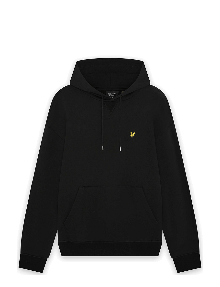 Lyle & Scott - Heavyweight Loopback Pullover Hoodie - kapuzenpullover - jet black - 0