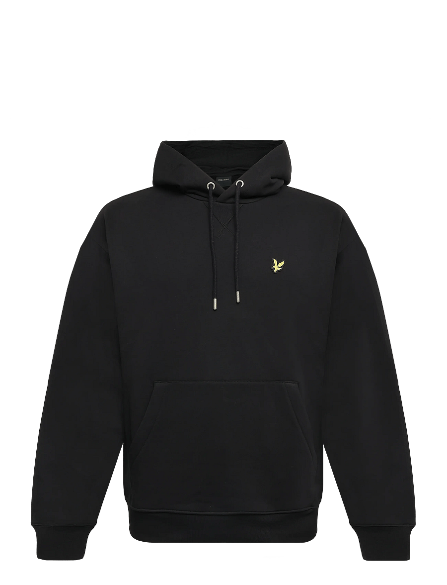 Lyle & Scott - Heavyweight Loopback Pullover Hoodie - kapuzenpullover - jet black - 0